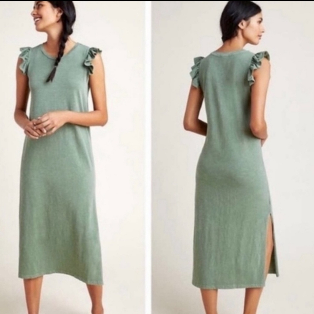 Sundry Green Midi Dress